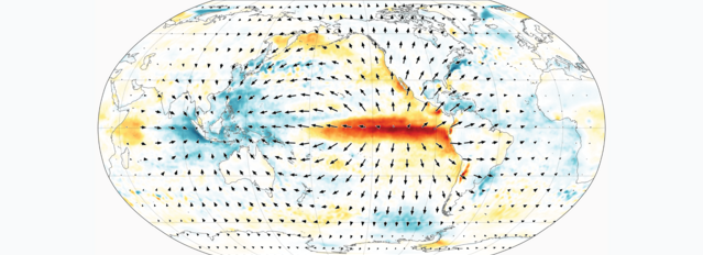 Total Atmospheric Energy Flux Anomaly and its divergence at the peak of the 1997/98 El Nino 